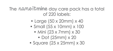 Day care pack (220 labels)