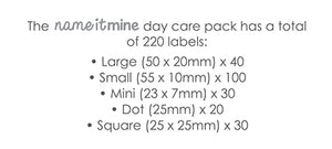 Day care pack (220 labels)