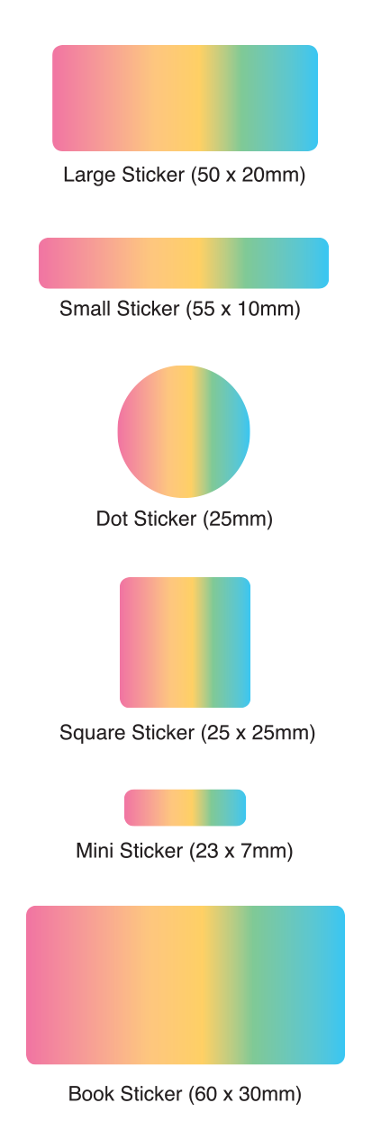 Rainbow sticker pack