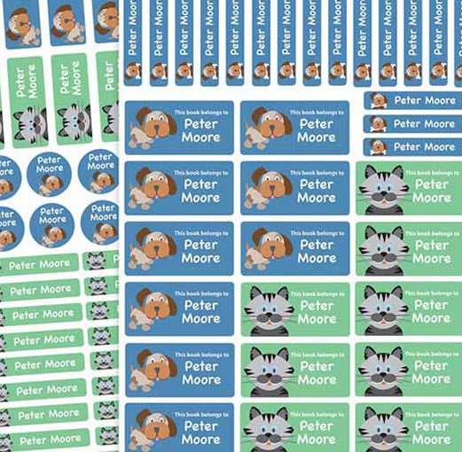 School pack (220 labels)